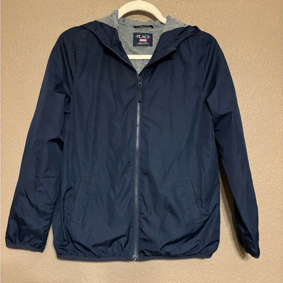 Children’s Place Girls Navy Rain Jacket - XXL/16 - Picture 2 of 7